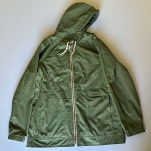 Women’s Weatherproof Vintage Green Rain Jacket Size Medium